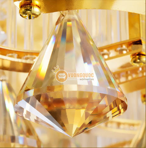 Đèn ốp trần pha lê đẹp treo phòng khách CM221-11